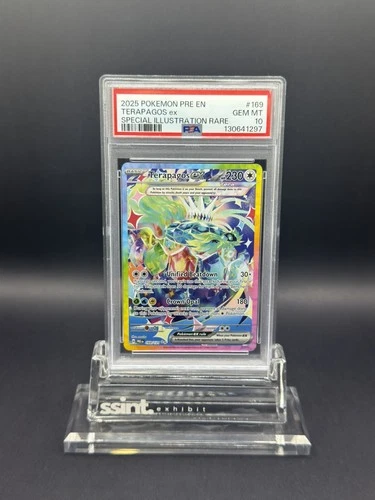 PSA 10 Terapagos EX #169 169/131 Prismatic Evolutions SIR Pokemon Card Gem Mint