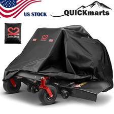 60" Zero-Turn Lawn Mower Cover 420D Waterproof Heavy Duty Outdoor UV Protector