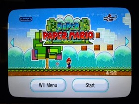 Nintendo Wii RVL-001 White Tested Bundle Remote Classic Controller Paper Mario