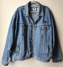 Vintage Lee Cisco Systems Embroidered Denim Jean Trucker Jacket 71075 Size 2XL