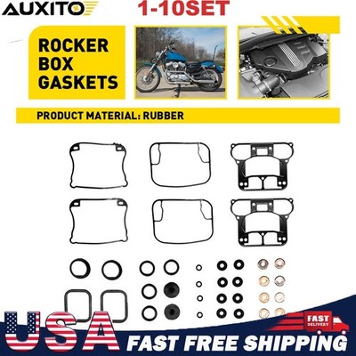 Complete Rocker Box Base Gasket Kit For 1992-1997 Harley Evolution Engines Black