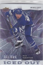 20/21 ALLURE..NICK ROBERTSON..ICED OUT..ROOKIE..CARD # IO-16..MAPLE LEAFS