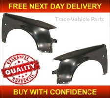 Fits Audi A4 01-04 Front Wing Pair Primed Not For RS4 , S4 , Convertible