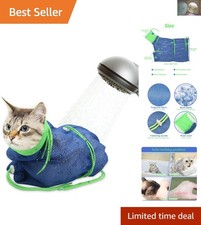 Breathable Cat Bathing Bag - Adjustable Safe for Ease of Grooming Experience