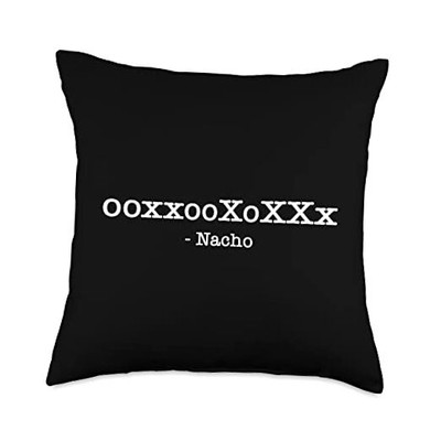 Love Nacho Lucha Libre Wrestling Throw Pillow 18x18