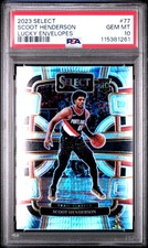 2023 Panini Select Scoot Henderson Lucky Envelopes #77 Rookie PSA 10 /8 Pop 1