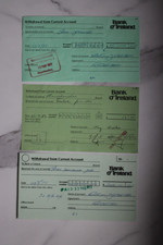 Bank of Ireland 3 Vintage Cheques