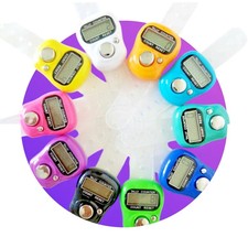Digital Finger Ring Tally Counter Hand Held Knitting Row Counter Color Random 1