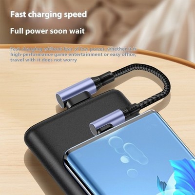 Short USB to Type C Adapter Cable Data Cord for Quick Stable Charging 15cm/30cm