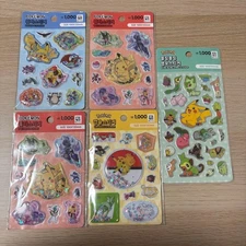 Korean Daiso Pokemon stickers set of 5