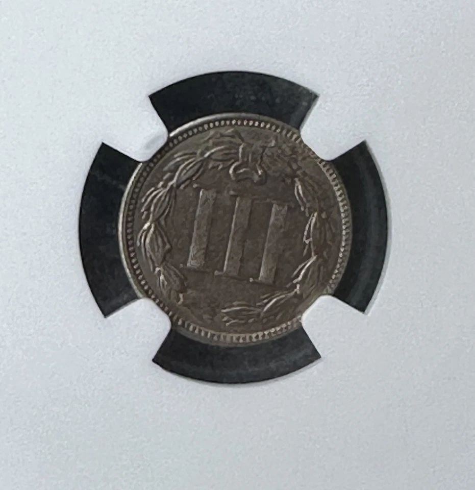 1865 Three Cent Nickel - 3CN NGC MS62 - Image 4 of 4