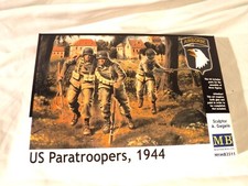 1/35 Master Box 3 parachutistes américains avec équipement et armes entorse cheville # 3511