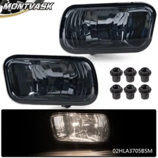 Fit For 2009-2012 Dodge Ram 1500 2500 3500 Smoke Lens Fog Light Lamp Left+Right
