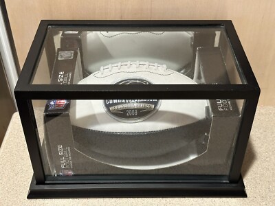 Dallas Cowboys NFL Football Stadium 2009 Inaugural Season F/S Football W/ Case