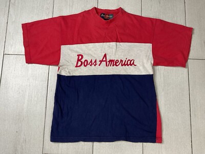 Boss America Brookhurst XL ラガーシャツ Vintage 90s BOSS America by Brookhurst Embroidered Logo