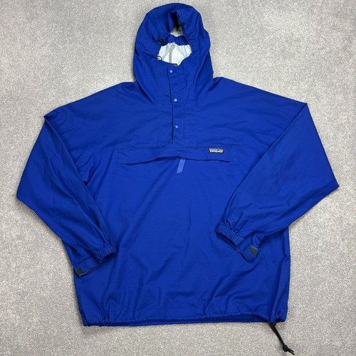 Patagonia Jacket Adult Medium Blue Pneumatic Pullover Windbreaker Anorak Mens
