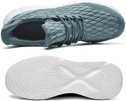 Men's Running Shoes Air Knit Mesh Breathable Sport. Shoes.Shock Cushioning - Picture 100 of 258
