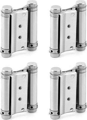 QWORK Heavy Duty Cafe Saloon Bars Door Swing Hinges, 4 Pack 3'' 3 Inch, 4 
