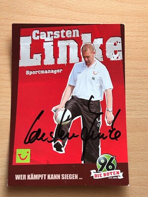 Carsten Linke - Hannover 96 - autograph card original signed - #S3642