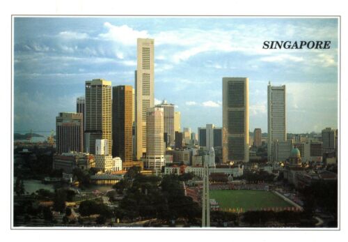 HQ -  neu / new  -  Postcard  -   Skyline   Singapore   - Picture 1 of 2