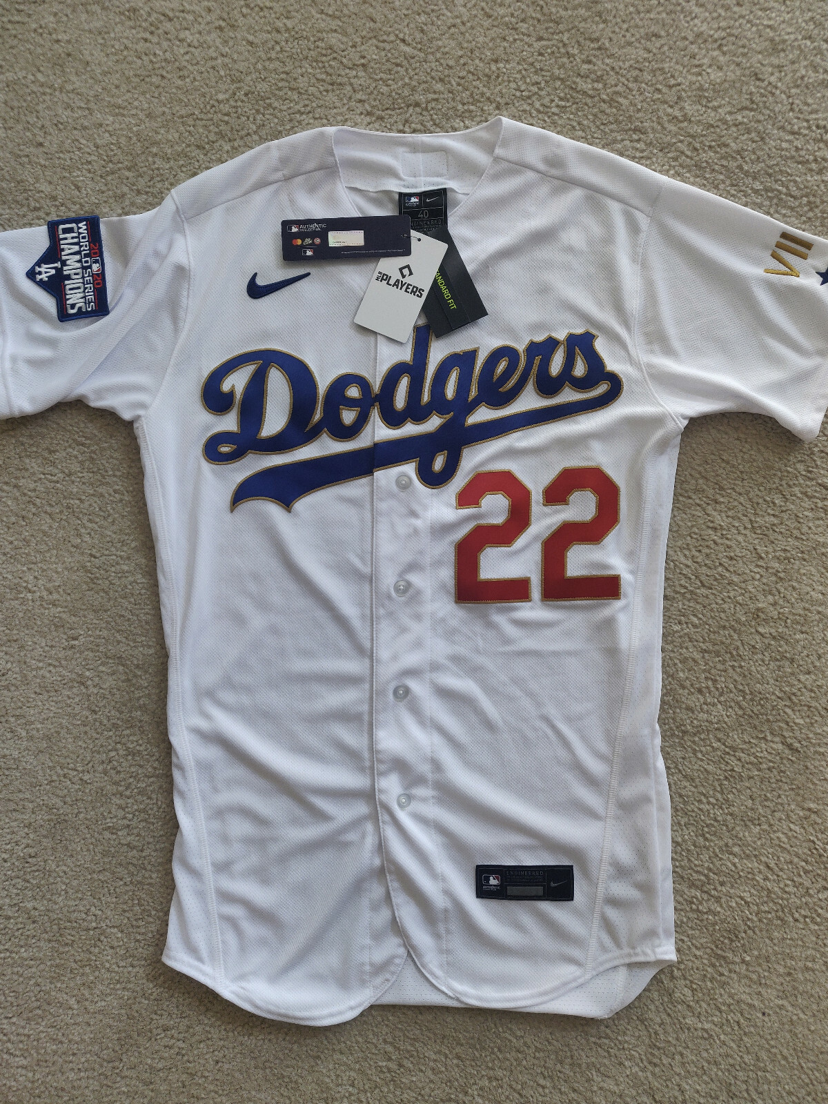 dodgers jersey black and gold