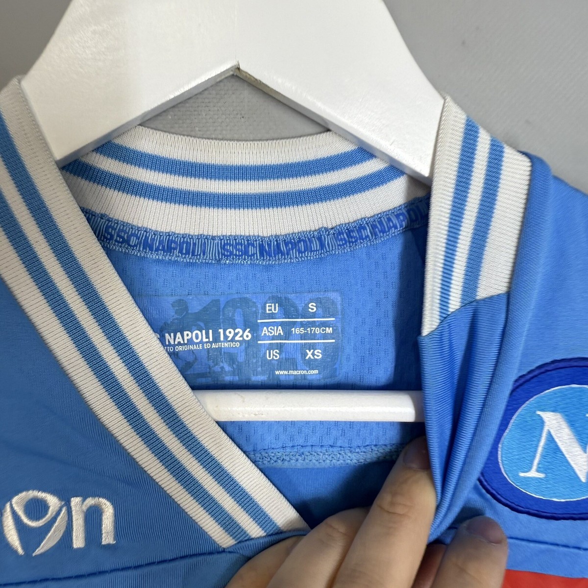 SCC NAPOLI 2012 2013 HOME SOCCER JERSEY FOOTBALL SHIRT