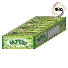 Full Box 48 Packs Storck Mamba Sour Assorted Fruit Chews - .93oz | 6 Chew Each