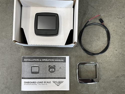 USED Right Weigh Bluetooth 202-DDG-02 Interior Digital Load Scale For 2 HCV Air