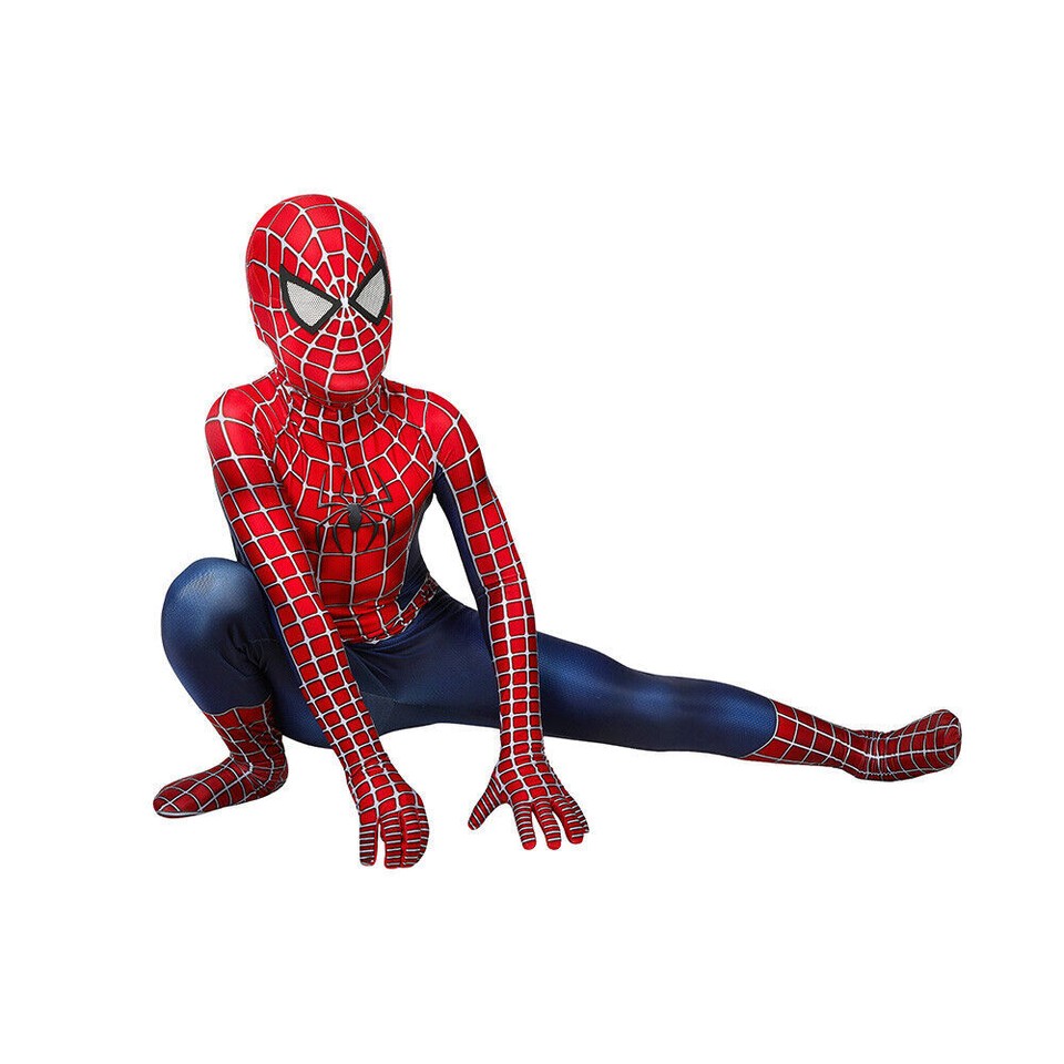 Classics Toby Spiderman Jumpsuit Kids Zentai Cosplay Costume 3D Suits ...