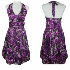 Vintage Jessica Howard Multi-color Floral Halter Dress