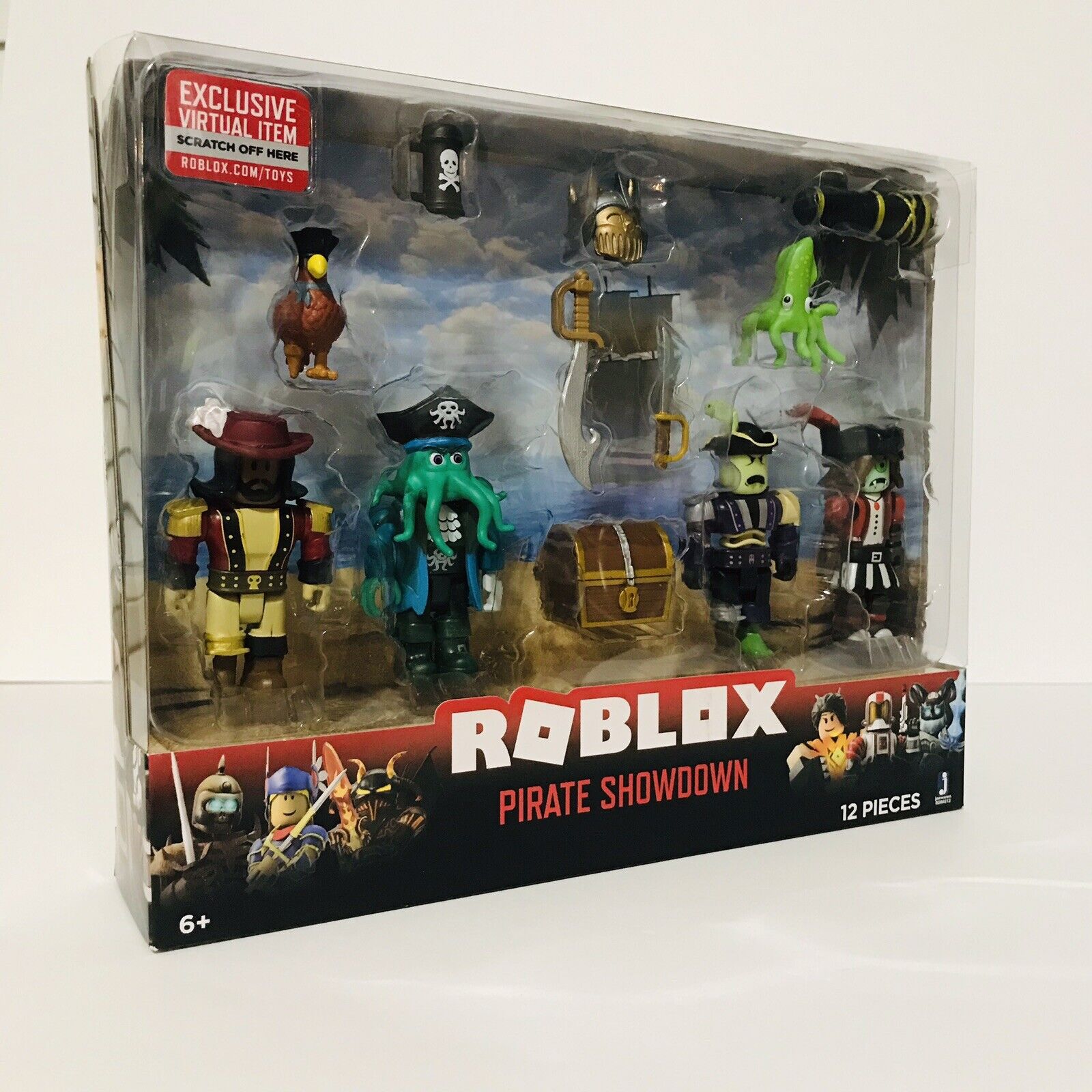 12 Pc. Roblox Pirate Showdown Action Figures & Accessories, Jazwares NO  Codes