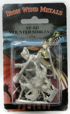 Ral Partha RP-041 Mounted Nobles (NPC Encounters) Wealthy Travelers Cleric Lord