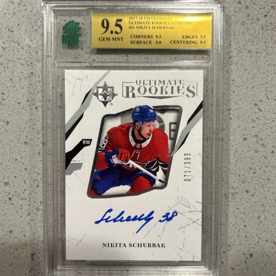 2017-18 Ultimate Collection - Ultimate Rookies Auto 9.5 MNT #61 Nikita Scherbak