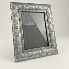 Malden Floral Design 5  X 7  Elegant Pewter Finished Picture Frame