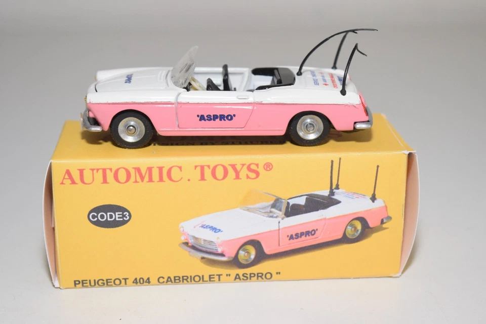 A40 1:43 STUBERT92 JUGUETES AUTOMÁTICOS 528 PEUGEOT 404 CABRIOLET ASPRO TOUR SIN USAR, EN CAJA RARO Foto 2 de 4