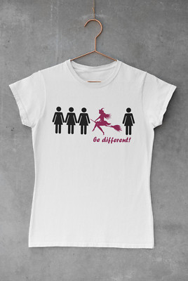Unisex T-Shirt mit Spruch ''be different''  100% Baumwolle