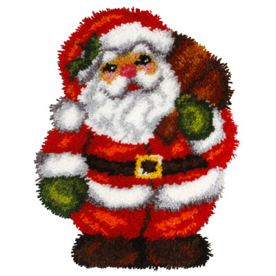 Orchidea-Latch-Haken-Kit: Kissen: Geformt: Santa