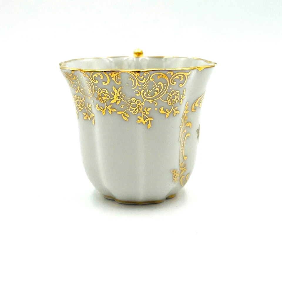 Limoges Tea Cup Floral Pattern With Gold Trim France Romance Antique Cottagecore - Image 3 of 4