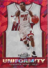 2019-20 Panini Contenders Optic Uniformity Red Cracked Ice #1 Kendrick Nunn