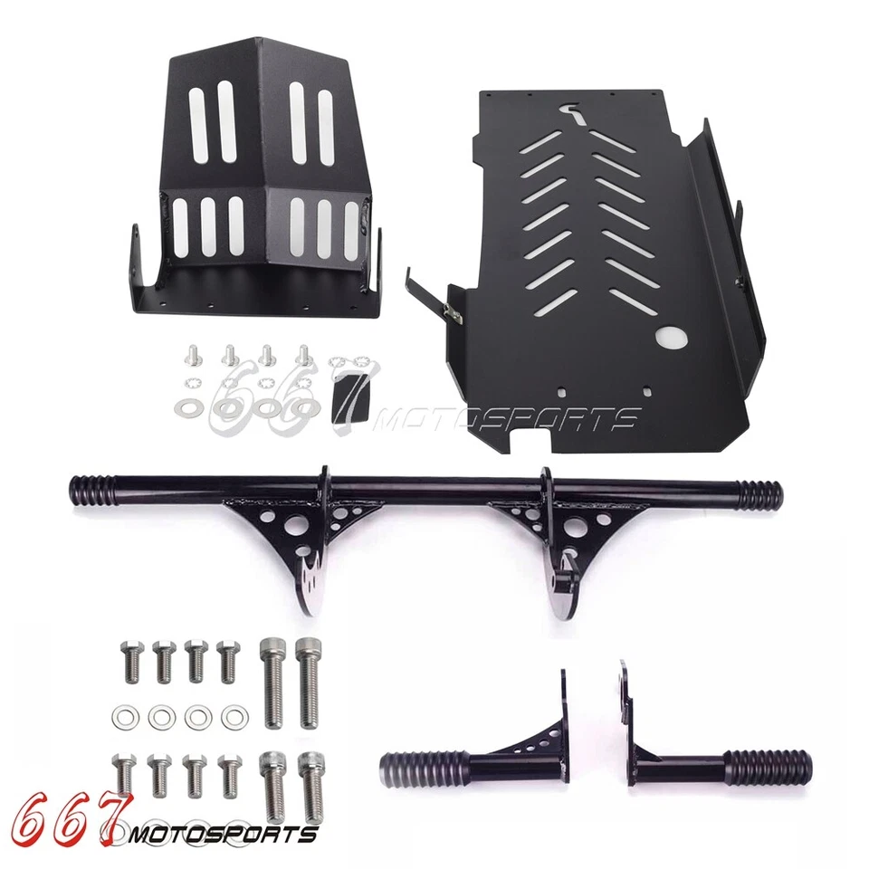 Kit de barras de carretera y placa de deslizamiento para Harley Street Bob FXBBS 114 FXBB 107 2018-2025 Foto 3 de 4