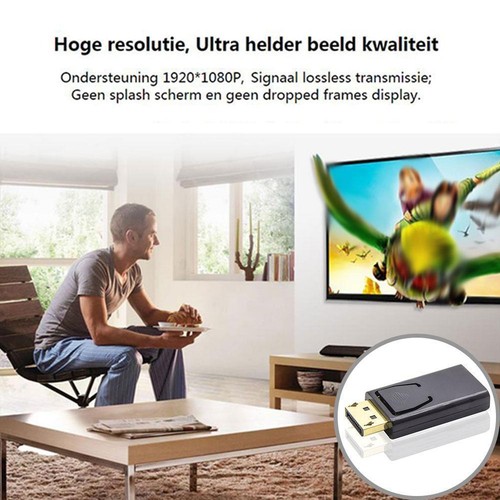 Display Port DP Stecker auf HDMI Buchse Adapter Konverter für 4K HD 1080P HDTV PC - Bild 12 von 15