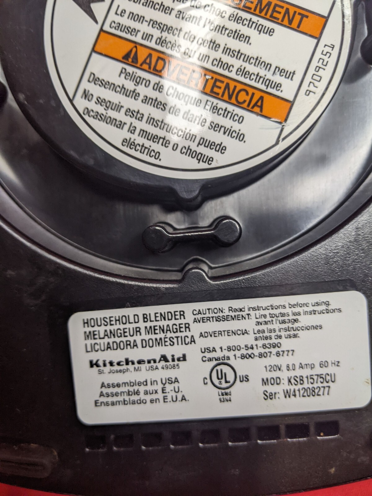 KitchenAid KSB1575CU-5 Speed Diamond Blender Silver 60 oz - Tested