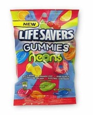 Lifesavers Gummies Neons Flavor Mix, 7 Ounce Bag 1-Bag 