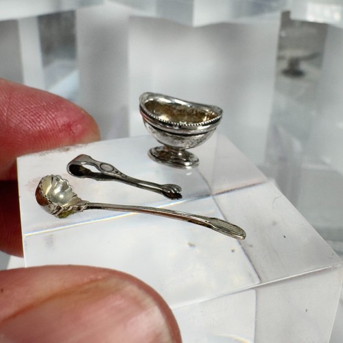 3Pc Artisan Dollhouse Miniature Sterling Silver Lot 1:12 Aquisto CS15 - Picture 2 of 19