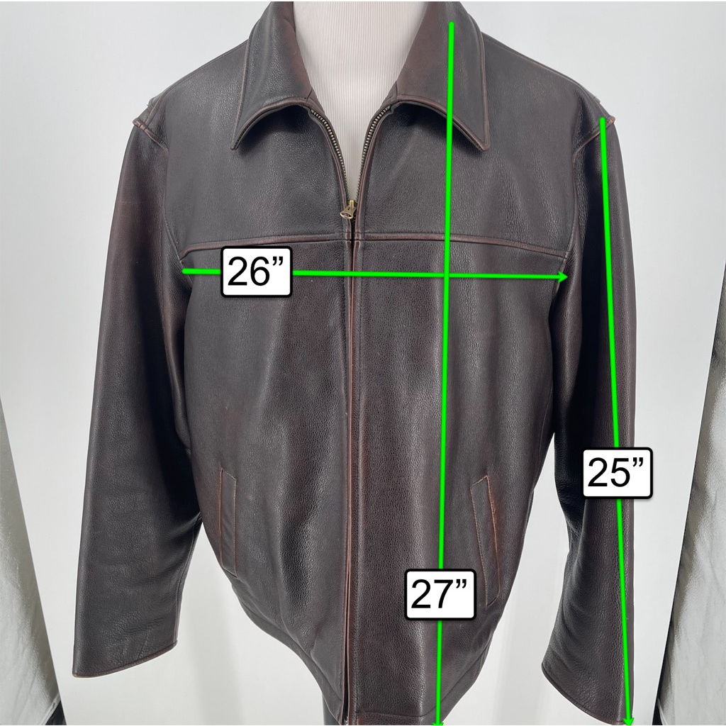 Members Mark Mens Jacket Brown Pockets 