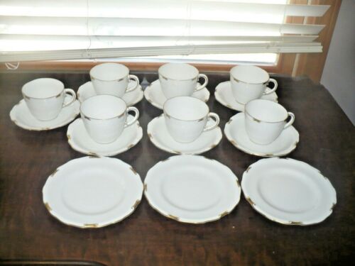ROYAL CROWN DERBY REGENCY CUPS SAUCERS BREAD PLATES 17 PC LOT - Picture 1 of 11