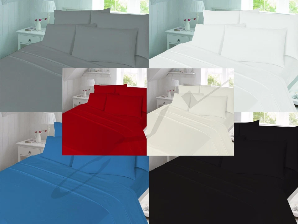 LB Thermal Flannelette 100% Brushed Cotton Fitted Bed Sheet Or Pillow Case All Size