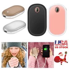 Pocket Electric Hand Warmer Rechargeable 5000mAh USB Heat Power Bank New Gift