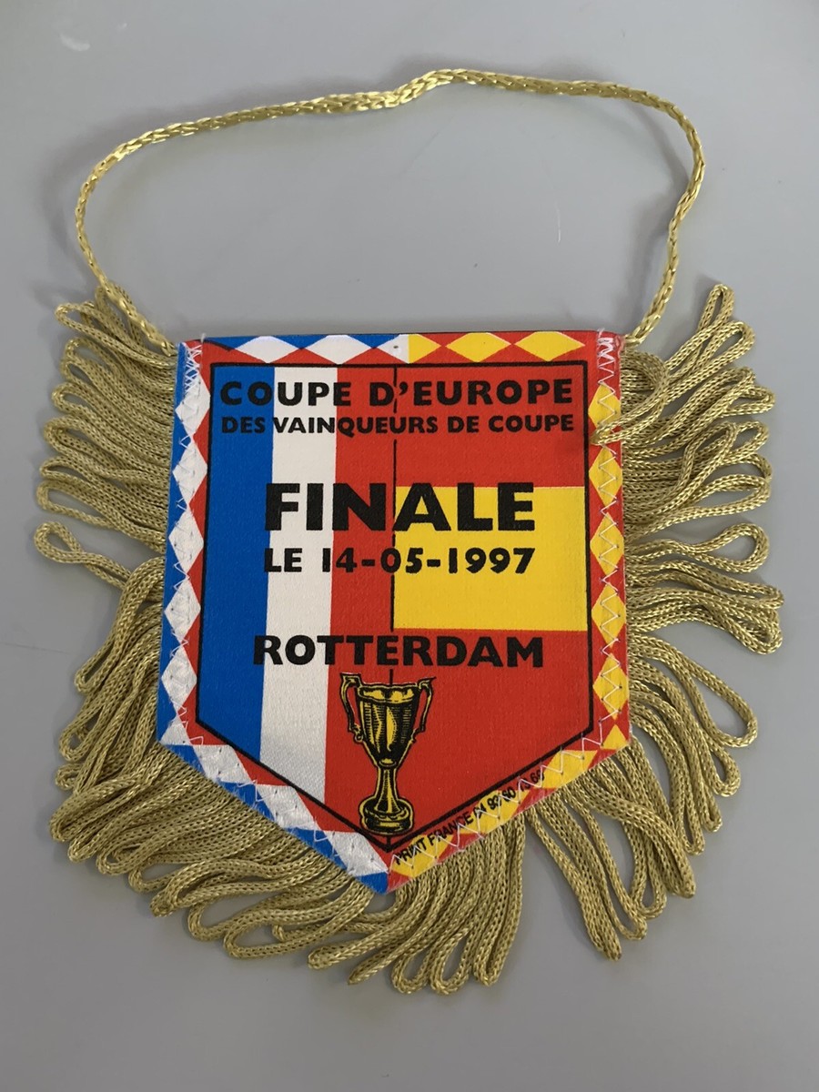 Fanion PSG Paris St-Germain - Finale C2 1996/97 Vs Barcelona - Vintage Foot