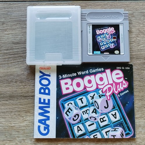 Nintendo Game Boy Boggle Plus Cartridge With Manual & Case